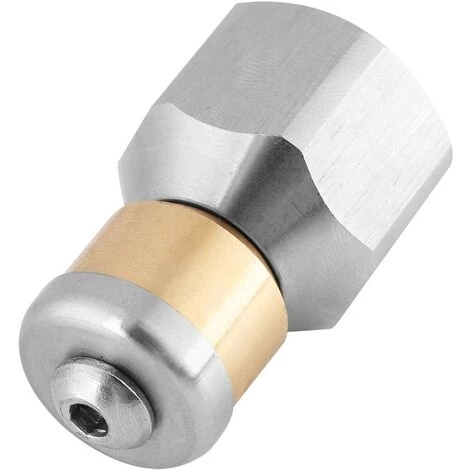 ALMI Buse De Nettoyage Rotative 3/8'' BSP Pour Lances De Nettoyeur Haute Pression En Acier Inoxydable 304 Et Laiton 3 ALMI Buse De Nettoyage Rotative 3/8'' BSP Pour Lances De Nettoyeur Haute Pression En Acier Inoxydable 304 Et Laiton