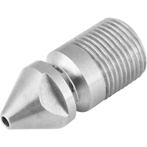 ALMI Buse De Nettoyage D'égout De Pression,Buse De Nettoyage De Tuyau, Filetage Mâle 3/8 BSP Acier Inoxydable SS304 3 ALMI Buse De Nettoyage D'égout De Pression,Buse De Nettoyage De Tuyau, Filetage Mâle 3/8 BSP Acier Inoxydable SS304