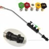 ALMI Pistolet De Pulvérisation Réglable Avec 5 Buses De Pulvérisation Et Adaptateur De Filetage Mâle Pour Machine à Laver Haute Pression Compatible Avec K Series K2 K3 K4 K5 K6 K7 1 ALMI Pistolet De Pulvérisation Réglable Avec 5 Buses De Pulvérisation Et Adaptateur De Filetage Mâle Pour Machine à Laver Haute Pression Compatible Avec K Series K2 K3 K4 K5 K6 K7 -Nettoyeur Haute Pression Soldes 45122267 1