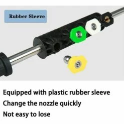 ALMI Pistolet De Pulvérisation Réglable Avec 5 Buses De Pulvérisation Et Adaptateur De Filetage Mâle Pour Machine à Laver Haute Pression For K2-K7 -Nettoyeur Haute Pression Soldes 45122291 5