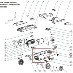 HEXOUTILS HP96583 - Carénage Arrière - G18 -Nettoyeur Haute Pression Soldes 4517504 2