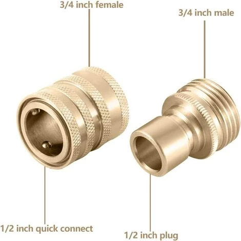 GUAZHUNIFR Adaptateurs Pour Nettoyeur Haute Pression, Raccords Rapides M22 Guazhuni Lot De 8 5 GUAZHUNIFR Adaptateurs Pour Nettoyeur Haute Pression, Raccords Rapides M22 Guazhuni Lot De 8 – Image 3