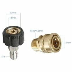 GUAZHUNIFR Adaptateurs Pour Nettoyeur Haute Pression, Raccords Rapides M22 Guazhuni Lot De 8 10 GUAZHUNIFR Adaptateurs Pour Nettoyeur Haute Pression, Raccords Rapides M22 Guazhuni Lot De 8 -Nettoyeur Haute Pression Soldes 45215069 4