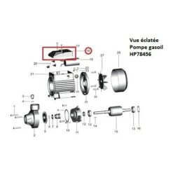 HEXOUTILS HP78456 - Couvercle Terminal - 18 -Nettoyeur Haute Pression Soldes 4549569 3