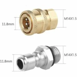PERLE RARE Connecteurs De Buse De Pulvérisateur Haute Pression, Filetage M14, Connecteur Rapide 1/4, Pièces De Raccordement De Tuyau, Connecteurs De Bouteille En Mousse De Neige -Nettoyeur Haute Pression Soldes 45597668 4