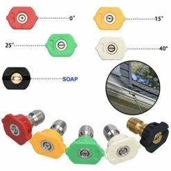 ILOVEMILAN Embouts De Buse De Pulvérisation Pour Laveuse à Pression, Connexion Rapide 1/4 Degrés, Pièces De Nettoyeur Haute Pression à Plusieurs Degrés -Nettoyeur Haute Pression Soldes 45726042 4
