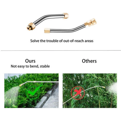 THSINDE Attache De Tuyau D'extension 8.1ft Lance De Remplacement 1/4 Nettoyeur De Nettoyage. 5 THSINDE Attache De Tuyau D'extension 8.1ft Lance De Remplacement 1/4 Nettoyeur De Nettoyage. – Image 3