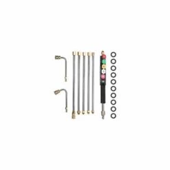 THSINDE Kit De Lance De Pulvérisateur Buse De Pulvérisation Extension Lance De Gouttière De Laveuse à Haute Pression,Buse De Lavage De Voiture à Cinq Couleurs En Huit Pièces.