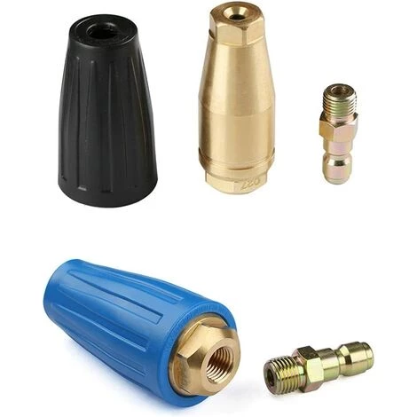 TANABATA Accessoire Pour Pistolet De Nettoyage 360 ° Pour Buse De Turbo En Rotation Turbo Raccord Rapide, équipement De Lavage De Voiture Pour Laveuse à Haute Pression (Noir-3600) 7 TANABATA Accessoire Pour Pistolet De Nettoyage 360 ° Pour Buse De Turbo En Rotation Turbo Raccord Rapide, équipement De Lavage De Voiture Pour Laveuse à Haute Pression (Noir-3600) – Image 5