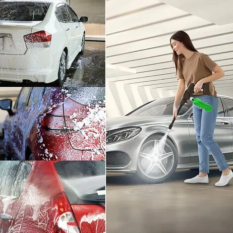 DAY PLUS Nettoyeur Haute Pression Sans Fil 21V Nettoyeur Haute Pression Sans Fil 30Bar Avec 3 Buses Lance D'extension Tuyau 5M Idéal Pour Laver Les Voitures Nettoyer Les Clôtures Sols De Jardin 7 DAY PLUS Nettoyeur Haute Pression Sans Fil 21V Nettoyeur Haute Pression Sans Fil 30Bar Avec 3 Buses Lance D'extension Tuyau 5M Idéal Pour Laver Les Voitures Nettoyer Les Clôtures Sols De Jardin – Image 5