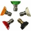 DEVENIRRICHE Embouts De Buse De Rondelle De Pression Laiton Acier Inoxydable Buses De Nettoyeur Plusieurs Degrés Buses De Pulvérisation Coupleur Pivotant à Connexion Rapide Pour Nettoyage De Voiture 5 Pièces 1.4 -Nettoyeur Haute Pression Soldes 49095846 1