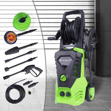 Nettoyeur Haute Pression électrique 2400W 180 Bar 450 L/h (débit) Sécure Minutieux Et Confortable Grâce à Un Grand Nombre D'accessoires Inclus – De BRAST 3 Nettoyeur Haute Pression électrique 2400W 180 Bar 450 L/h (débit) Sécure Minutieux Et Confortable Grâce à Un Grand Nombre D'accessoires Inclus – De BRAST