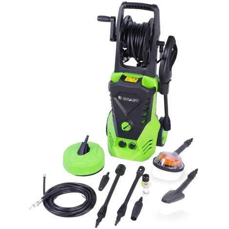 Nettoyeur Haute Pression électrique 2400W 180 Bar 450 L/h (débit) Sécure Minutieux Et Confortable Grâce à Un Grand Nombre D'accessoires Inclus – De BRAST 7 Nettoyeur Haute Pression électrique 2400W 180 Bar 450 L/h (débit) Sécure Minutieux Et Confortable Grâce à Un Grand Nombre D'accessoires Inclus – De BRAST – Image 5