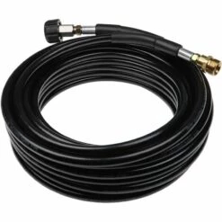 Vhbw Tuyau De Rallonge 15 M Compatible Avec Kärcher K 2 Home, K 210 Plus Nettoyeur Haute Pression Avec Connexion M22 X 1,5, Noir