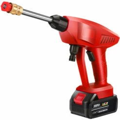 DMTOOL Laveuse Haute Pression Sans Fil Pour Lave-auto Portable Avec Buse 388VF 30Bar 2 Batteries Rouge -Nettoyeur Haute Pression Soldes 51324471 3