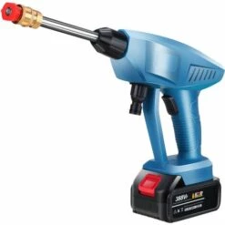 DMTOOL Laveuse Haute Pression Sans Fil Pour Lave-auto Portable Avec Buse 388VF 30Bar 2 Batteries Bleu Foncé -Nettoyeur Haute Pression Soldes 51324473 4