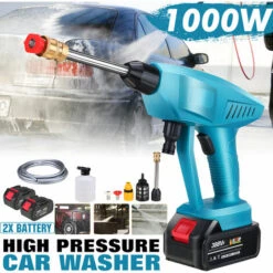DMTOOL Laveuse Haute Pression Sans Fil Pour Lave-auto Portable Avec Buse 388VF 30Bar 2 Batteries Bleu 10 DMTOOL Laveuse Haute Pression Sans Fil Pour Lave-auto Portable Avec Buse 388VF 30Bar 2 Batteries Bleu -Nettoyeur Haute Pression Soldes 51324507 4