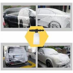 ZHUOXUAN Nettoyeur Haute Pression K2 K3 K4 K5 K6 K7, Kit De Bouteille De Pistolet De Pulvérisation De Mousse De Neige De Voiture 750ML Avec Buse Réglable, Utilisé Pour Le Nettoyage Des Vitres De Lave-auto -Nettoyeur Haute Pression Soldes 51453140 3