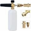 DECKON Pression Cannon à Mousse, Lance En Mousse De Neige Ajustable1L Bouteille Buse Distributeur De Savon Compatible Avec 1/4" Rapide Dégagement Et Karcher K2 K3 K4 K5 K6 K7 -Nettoyeur Haute Pression Soldes 51585285 1