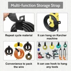 DECKON 15M Kit De Nettoyage De Tuyau De Vidange De Nettoyeur Haute Pression Pour Série Karcher K, Adaptateur Compatible Avec Lavor, Bosch, Dégagement Rapide 1/4 '', 1 Buse De Pulvérisation Avant 6 -Nettoyeur Haute Pression Soldes 51602410 5