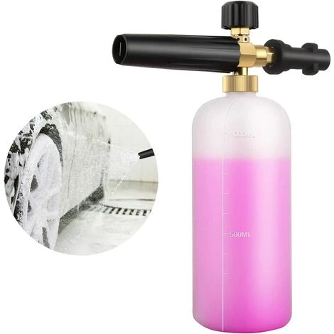 READCLY Réglable Canon à Mousse Buse De 1 Litre En Mousse De Neige Lance Buse De Distribution De Savon Pour Pistolet Pour Nettoyeur Haute Pression K Série K2 / K3 / K4 / K5 / K6 / K7 3 READCLY Réglable Canon à Mousse Buse De 1 Litre En Mousse De Neige Lance Buse De Distribution De Savon Pour Pistolet Pour Nettoyeur Haute Pression K Série K2 / K3 / K4 / K5 / K6 / K7