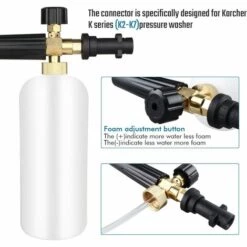 READCLY Réglable Canon à Mousse Buse De 1 Litre En Mousse De Neige Lance Buse De Distribution De Savon Pour Pistolet Pour Nettoyeur Haute Pression K Série K2 / K3 / K4 / K5 / K6 / K7 9 READCLY Réglable Canon à Mousse Buse De 1 Litre En Mousse De Neige Lance Buse De Distribution De Savon Pour Pistolet Pour Nettoyeur Haute Pression K Série K2 / K3 / K4 / K5 / K6 / K7 -Nettoyeur Haute Pression Soldes 52506846 3
