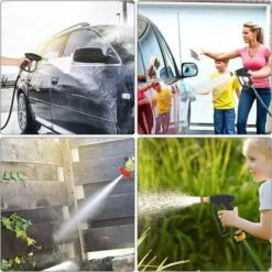 ECHOO Pistolet De Nettoyeur Haute Pression Avec 5 Buses D'eau, Pistolet De Pulvérisation Court De Puissance 4350PSI -Nettoyeur Haute Pression Soldes 53049055 5
