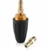 BARES BuseTurbine Nettoyeur Haute Pression 3000 PSI Buse Turbine Rotative Avec 2PCS 1/4" Bouchon Raccordement Rapide, 3.0 Orifice D 'éCoulement Et 3.0 GPM, Pour Le Nettoyage Station Lavage -Nettoyeur Haute Pression Soldes 53068587 1