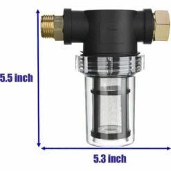 TINOR Filtre De Tuyau D'arrosage Pour Entrée D'eau De Nettoyeur Haute Pression, Filtre En Ligne Pour Sédiments, écran 40 Mailles, 100 Mailles Supplémentaires 9 TINOR Filtre De Tuyau D'arrosage Pour Entrée D'eau De Nettoyeur Haute Pression, Filtre En Ligne Pour Sédiments, écran 40 Mailles, 100 Mailles Supplémentaires -Nettoyeur Haute Pression Soldes 53350855 3