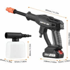 SUPERSELLER Mini Lave-auto Portable Au Lithium Machine à Laver De Voiture électrique Sans Fil Pistolet à Eau De Lavage De Voiture Sans Fil - Batterie UE Et 1 Pièces -Nettoyeur Haute Pression Soldes 53506045 5