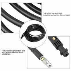 SZYB Fafeicy Nettoyeur D'égout Outil De Dragage 15M Toilette Cuisine Nettoyage Crochet Tube Tuyau égout Drain Cleaner 10 SZYB Fafeicy Nettoyeur D'égout Outil De Dragage 15M Toilette Cuisine Nettoyage Crochet Tube Tuyau égout Drain Cleaner -Nettoyeur Haute Pression Soldes 53612120 4