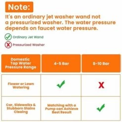 MONLY Pistolet à Eau Haute Pression Pour Lavage De Voiture Joints D'extrémité De Tuyau De Jardin En Laiton Standard 2