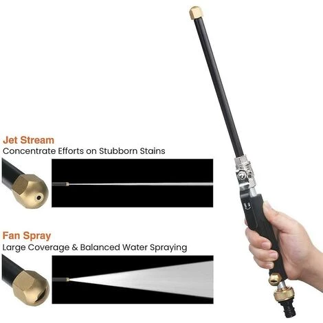 MONLY Pistolet à Eau Haute Pression Pour Lavage De Voiture Joints D'extrémité De Tuyau De Jardin En Laiton Standard 2 4 MONLY Pistolet à Eau Haute Pression Pour Lavage De Voiture Joints D'extrémité De Tuyau De Jardin En Laiton Standard 2 – Image 2