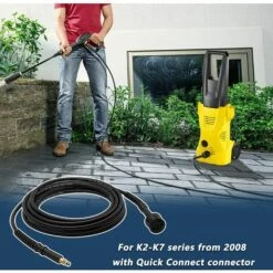 ELLE Rallonge De Tuyau Haute Pression 6M (pour Modèles à Connexion Rapide) Pour Karcher K2 K3 K4 K5 K6 K7 -Nettoyeur Haute Pression Soldes 53963115 5