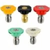 ELLE Ensemble D'embouts Pour Nettoyeur Haute Pression Avec Support De Buse, 5 Embouts De Buse, Connexion Rapide 1/4", 4000 PSI -Nettoyeur Haute Pression Soldes 53963117 1