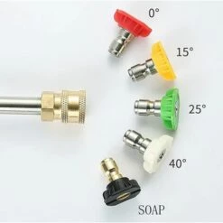 ELLE Ensemble D'embouts Pour Nettoyeur Haute Pression Avec Support De Buse, 5 Embouts De Buse, Connexion Rapide 1/4", 4000 PSI 8 ELLE Ensemble D'embouts Pour Nettoyeur Haute Pression Avec Support De Buse, 5 Embouts De Buse, Connexion Rapide 1/4", 4000 PSI -Nettoyeur Haute Pression Soldes 53963117 3