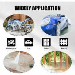 ELLE Pistolet De Nettoyeur Haute Pression Avec 5 Embouts De Buse Amovibles, Accessoires Kit De Nettoyage De Nettoyeur à Jet De Voiture -Nettoyeur Haute Pression Soldes 53963141 5