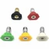 5 Pièces Buse Nettoyeur Haute Pression Acier Inoxydable Buses Pièces De Nettoyeur Haute Pression à Plusieurs Degrés 1/4" Buses De Pulvérisation à Connexion Rapide，Starlight -Nettoyeur Haute Pression Soldes 53991891 1