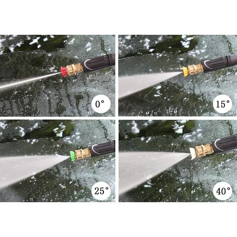 5 Pièces Buse Nettoyeur Haute Pression Acier Inoxydable Buses Pièces De Nettoyeur Haute Pression à Plusieurs Degrés 1/4" Buses De Pulvérisation à Connexion Rapide,Starlight 4 5 Pièces Buse Nettoyeur Haute Pression Acier Inoxydable Buses Pièces De Nettoyeur Haute Pression à Plusieurs Degrés 1/4" Buses De Pulvérisation à Connexion Rapide,Starlight – Image 2