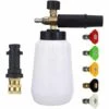 VERSAILLESFR Pistolet à Mousse Pour Tous Raccord Rapide 1/4 Pouce Canon Mousse Réglable Haute Pression Voiture Et 5 Embouts De Buse De Pulvérisation 1L Accessoire Pour Nettoyeurs Haute Pression,Versailles 1 VERSAILLESFR Pistolet à Mousse Pour Tous Raccord Rapide 1/4 Pouce Canon Mousse Réglable Haute Pression Voiture Et 5 Embouts De Buse De Pulvérisation 1L Accessoire Pour Nettoyeurs Haute Pression,Versailles -Nettoyeur Haute Pression Soldes 54076020 1