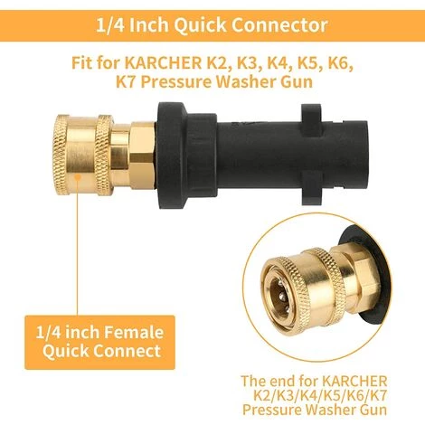 VERSAILLESFR Pistolet à Mousse Pour Tous Raccord Rapide 1/4 Pouce Canon Mousse Réglable Haute Pression Voiture Et 5 Embouts De Buse De Pulvérisation 1L Accessoire Pour Nettoyeurs Haute Pression,Versailles 7 VERSAILLESFR Pistolet à Mousse Pour Tous Raccord Rapide 1/4 Pouce Canon Mousse Réglable Haute Pression Voiture Et 5 Embouts De Buse De Pulvérisation 1L Accessoire Pour Nettoyeurs Haute Pression,Versailles – Image 5