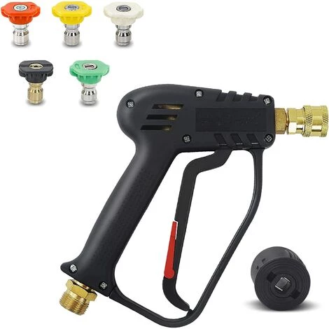 VERSAILLESFR Pistolet De Lavage Haute Pression, 4000 PSI, Interface M22 (14 Mm) Et Interface Rapide Karcher Avec 5 Embouts De Buse D'eau Pour Nettoyage De Voiture,Versailles 3 VERSAILLESFR Pistolet De Lavage Haute Pression, 4000 PSI, Interface M22 (14 Mm) Et Interface Rapide Karcher Avec 5 Embouts De Buse D'eau Pour Nettoyage De Voiture,Versailles