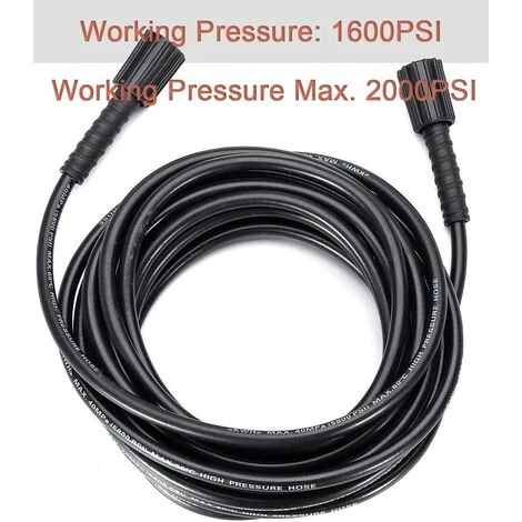 MODOU Extension De Tuyau De Lavage Haute Pression 10 M 1600 PSI - Tuyau De Rechange Avec Connecteur à Filetage Mâle M22 Compatible Avec Karcher K Series K3 K4 K5 5 MODOU Extension De Tuyau De Lavage Haute Pression 10 M 1600 PSI - Tuyau De Rechange Avec Connecteur à Filetage Mâle M22 Compatible Avec Karcher K Series K3 K4 K5 – Image 3