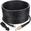 REGALOS Tuyau De Nettoyage Haute Pression 15M / 50FT, 2300 PSI / 160 BAR Kit De Tuyau De Nettoyage De Vidange Et De Tuyau Avec Adaptateur Pour -Nettoyeur Haute Pression Soldes 54110560 1