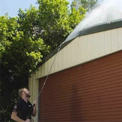 SUPERSELLER Baguette De Laveuse à Haute Pression 15 Pouces En Acier Inoxydable 30 Degrés Tige Incurvée Baguette D'extension Coudée - Argent -Nettoyeur Haute Pression Soldes 54241392 4