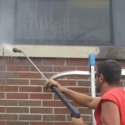 SUPERSELLER Baguette De Laveuse à Haute Pression 15 Pouces En Acier Inoxydable 30 Degrés Tige Incurvée Baguette D'extension Coudée - Argent -Nettoyeur Haute Pression Soldes 54241392 5