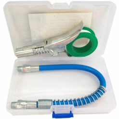 SUPERSELLER Kit De Tuyau Haute Pression 10000PSI Coupleur De Pistolet à Graisse Raccord D'extrémité 1/8" NPT Adaptateur Connecteur Outil - Argent