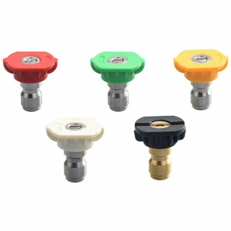 SUPERSELLER Baguette De Coupleur Pivotante 4500PSI Connexion Rapide + 5 Embouts De Buse Kit De Pulvérisation De Puissance Pour Nettoyeur Haute Pression - 1 Trousse 4 SUPERSELLER Baguette De Coupleur Pivotante 4500PSI Connexion Rapide + 5 Embouts De Buse Kit De Pulvérisation De Puissance Pour Nettoyeur Haute Pression - 1 Trousse – Image 2