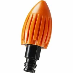 REGALI Outils De Nettoyage De Gouttière De Fusée à Eau, Buses De Jet D'égout Pour Nettoyeur Haute Pression, Gouttières D'égout De Toit, Pour Les Outils De Nettoyage Nécessaires (orange, 1 Pièce)