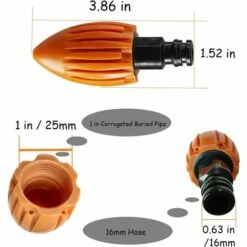 REGALI Outils De Nettoyage De Gouttière De Fusée à Eau, Buses De Jet D'égout Pour Nettoyeur Haute Pression, Gouttières D'égout De Toit, Pour Les Outils De Nettoyage Nécessaires (orange, 1 Pièce) 10 REGALI Outils De Nettoyage De Gouttière De Fusée à Eau, Buses De Jet D'égout Pour Nettoyeur Haute Pression, Gouttières D'égout De Toit, Pour Les Outils De Nettoyage Nécessaires (orange, 1 Pièce) -Nettoyeur Haute Pression Soldes 54404430 4